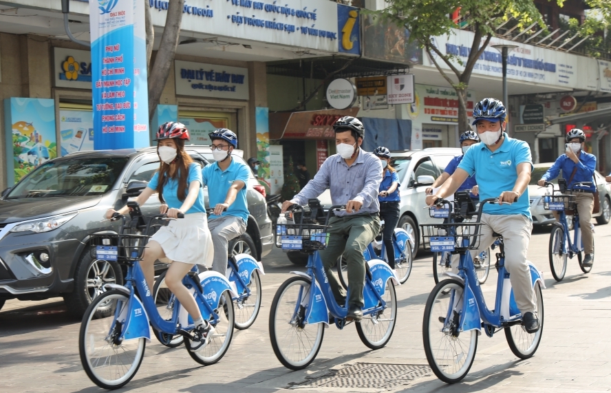 TPHCM khai trương dịch vụ xe đạp công cộng