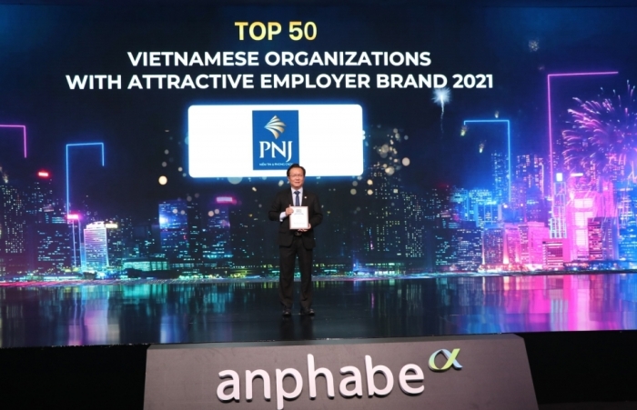 PNJ tiếp tục được vinh danh môi trường làm việc tốt nhất Việt Nam