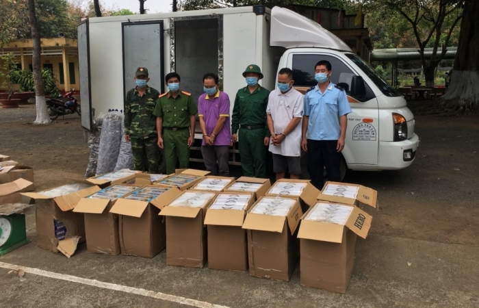 Bắt giữ gần 7.000 bao thuốc lá nhập lậu tại biên giới Bình Phước