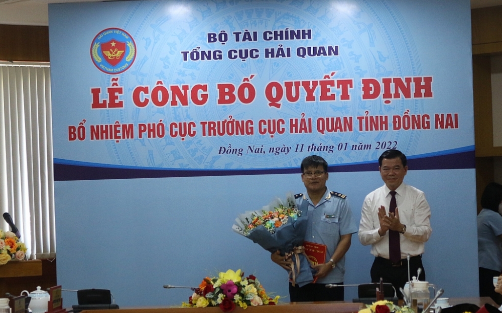 Bổ nhiệm tân Phó cục trưởng Cục Hải quan Đồng Nai Lê Thành Vân