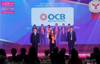 Ngân hàng OCB được vinh danh tại giải thưởng Thương hiệu mạnh Việt Nam 2018