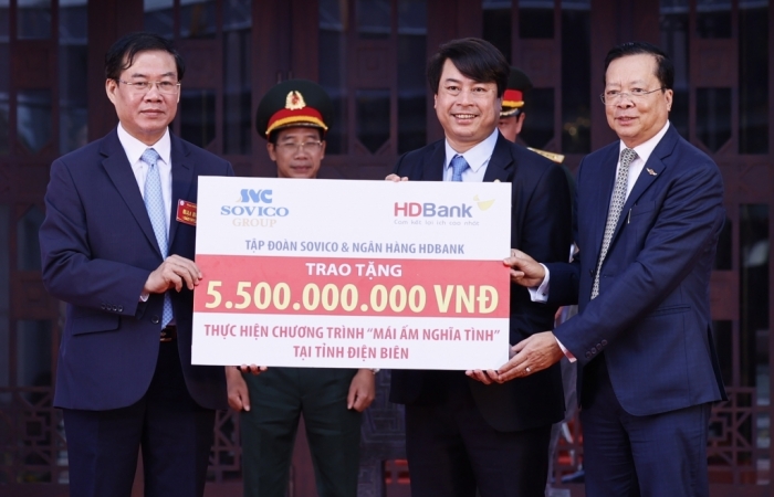 Sovico và HDBank trao tặng kinh phí xây 100 căn nhà tình nghĩa cho tỉnh Điện Biên