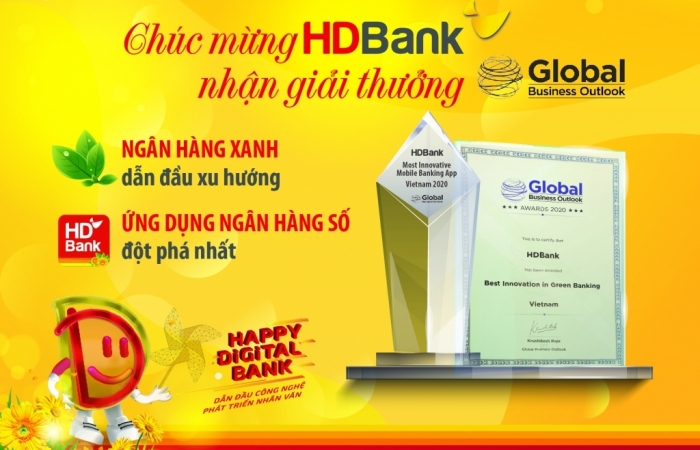 Ngân hàng số, ngân hàng xanh HDBank tiếp tục nhận giải thưởng quốc tế