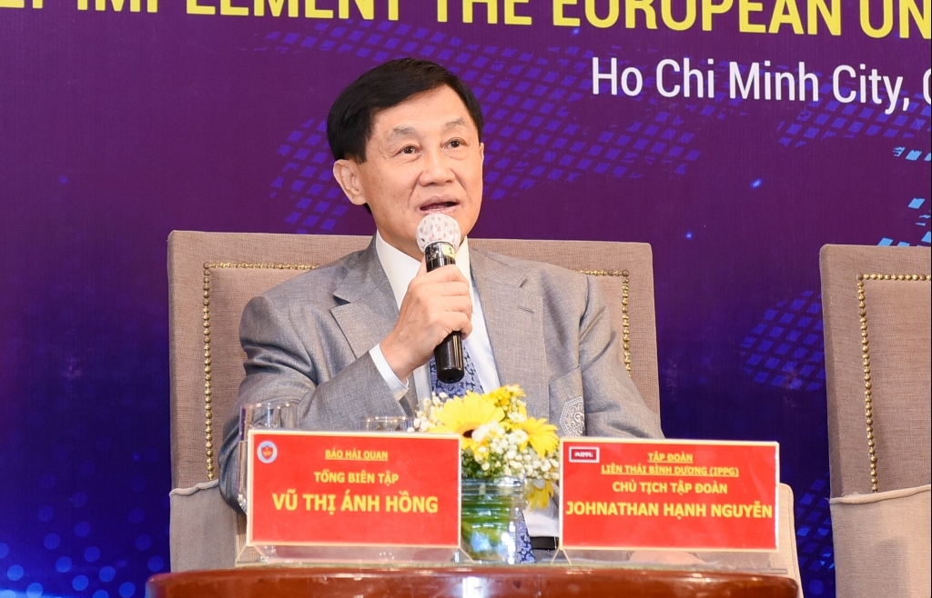 Tỷ phú hàng hiệu Johnathan Hạnh Nguyễn chia sẻ “bí kíp” để tất cả cùng thắng trong EVFTA