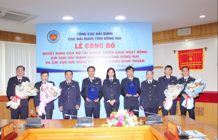 Hai chi cục Hải quan cửa khẩu cảng đầu tiên tại Đồng Nai và Bình Thuận chính thức hoạt động