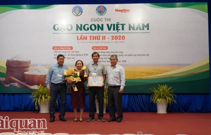 Gạo ngon nhất thế giới đạt giải nhất cuộc thi Gạo ngon Việt Nam năm 2020