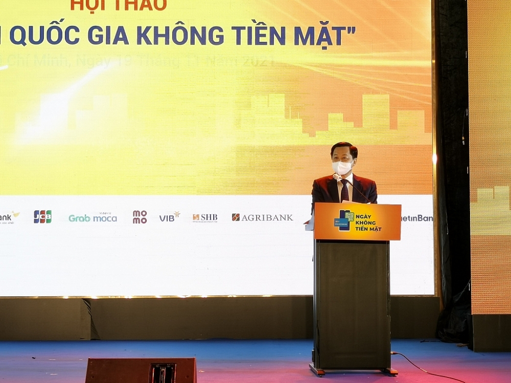 Phó Thủ tướng Lê Minh Khái phát biểu tại hội thảo