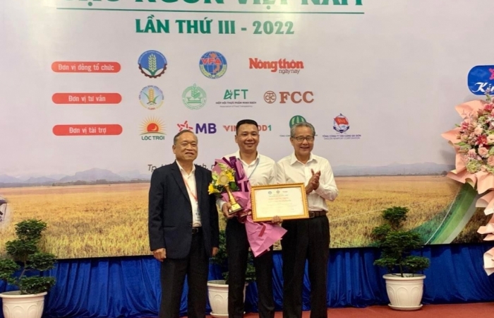 Gạo TBR39 của Thái Bình Seed được trao giải gạo ngon nhất Việt Nam năm 2022