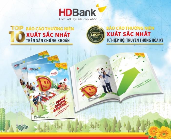 Báo cáo thường niên của HDBank tiếp tục đạt giải thưởng quốc tế