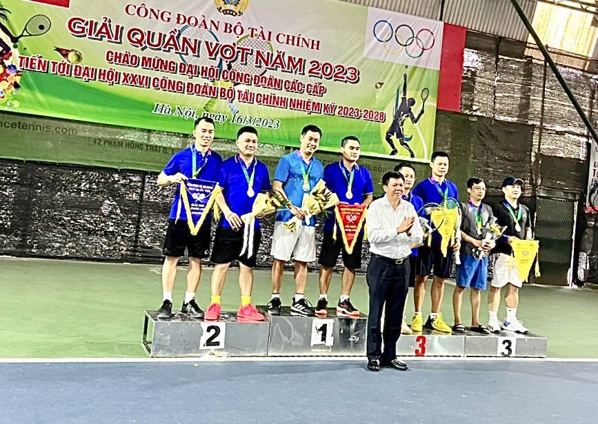 Đoàn VĐV Tổng cục Hải quan đạt giải cao tại Giải quần vợt Công đoàn Bộ Tài chính 2023