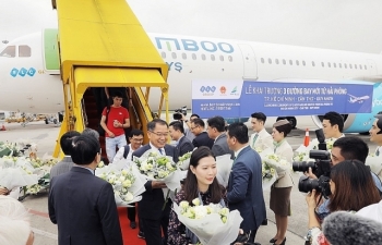 Thủ tướng Chính phủ cắt băng khai trương 3 đường bay từ Hải Phòng của Bamboo Airways