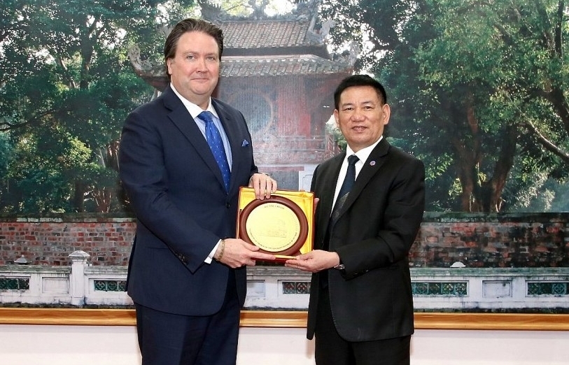 Bộ trưởng Bộ Tài chính Hồ Đức Phớc tiếp đại sứ Hoa Kỳ tại Việt Nam