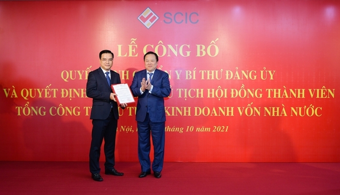 Trao quyết định bổ nhiệm ông Nguyễn Chí Thành làm Chủ tịch HĐTV SCIC
