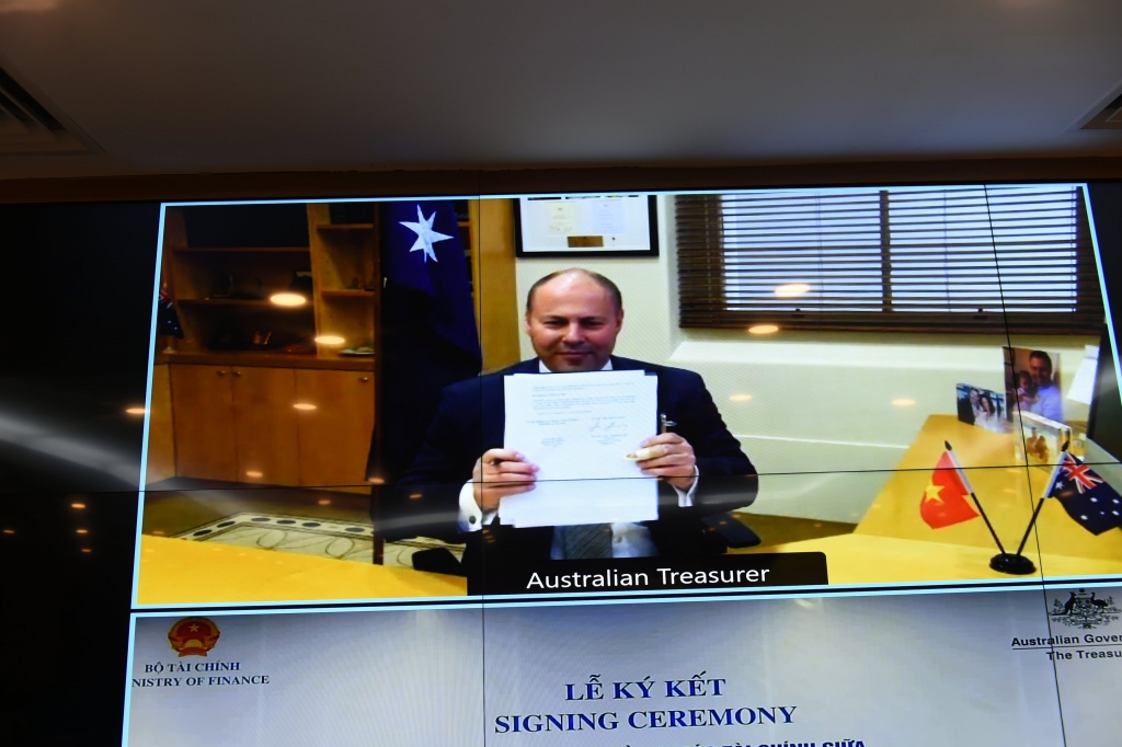 Ký kết Biên bản ghi nhớ hợp tác tài chính giữa Bộ Tài chính Việt Nam và Bộ Ngân khố Australia