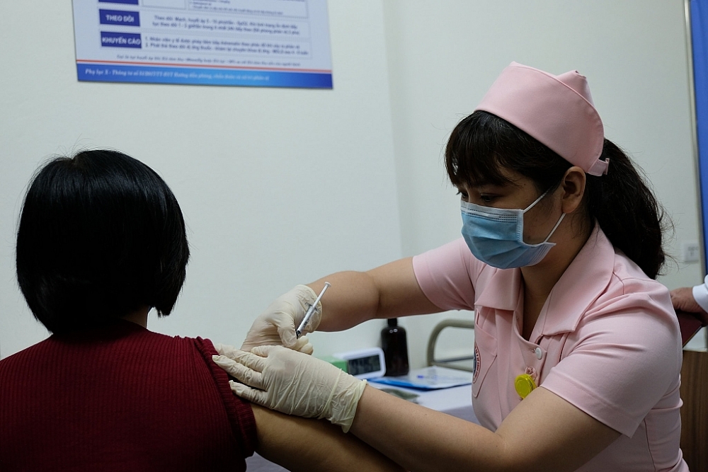 tình nguyện viên đã được tiêm thử nghiệm vắc xin Covivax ngày 15/3.