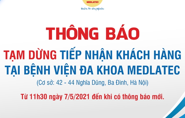 Hà Nội: Cách ly y tế 28 ngày Bệnh viện Medlatec ở Ba Đình