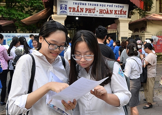dự kiến trên địa bàn TP Hà Nội có trên 100.000 Thí sinh đăng ký dự thi tốt nghiệp THPT . Ảnh internet.