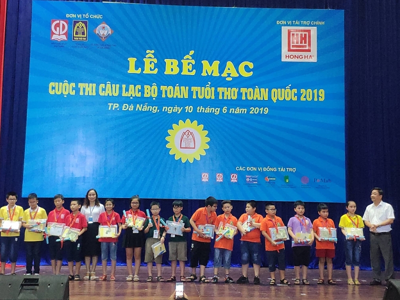 27 hoc sinh doat hcv cuoc thi toan tuoi tho toan quoc 2019