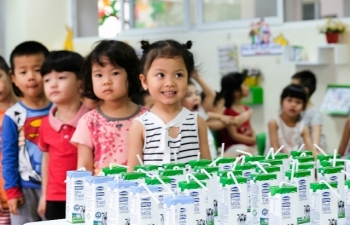 Gần 41.000 trẻ em Đà Nẵng đang thụ hưởng chương trình Sữa học đường