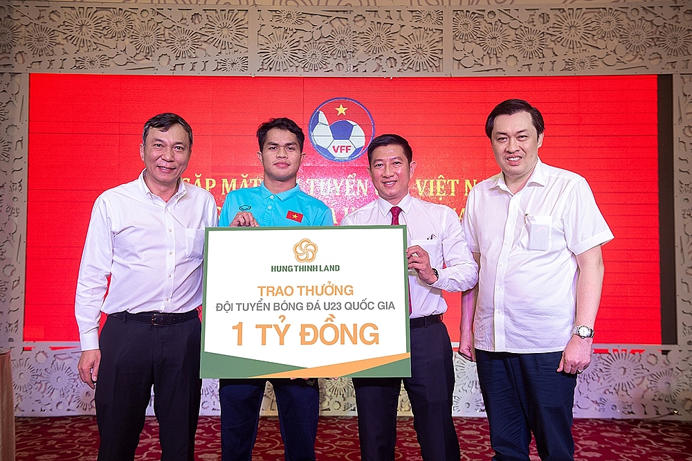 Hưng Thịnh Land thưởng nóng Đội tuyển U23 Việt Nam 1 tỷ đồng