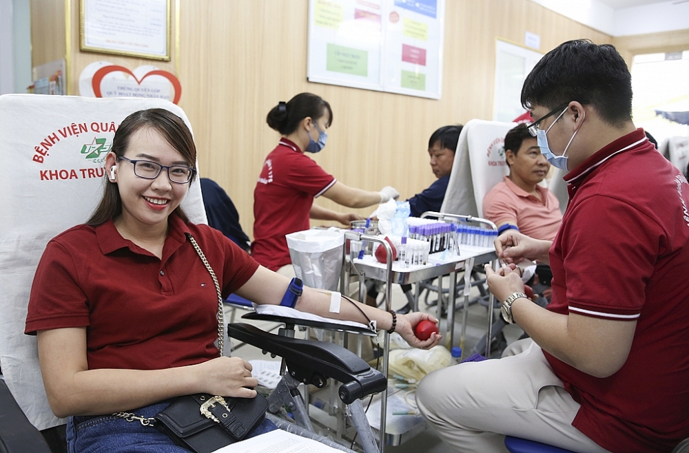 Gần 600 đơn vị máu được hiến tại Tổng công ty Tân Cảng Sài Gòn