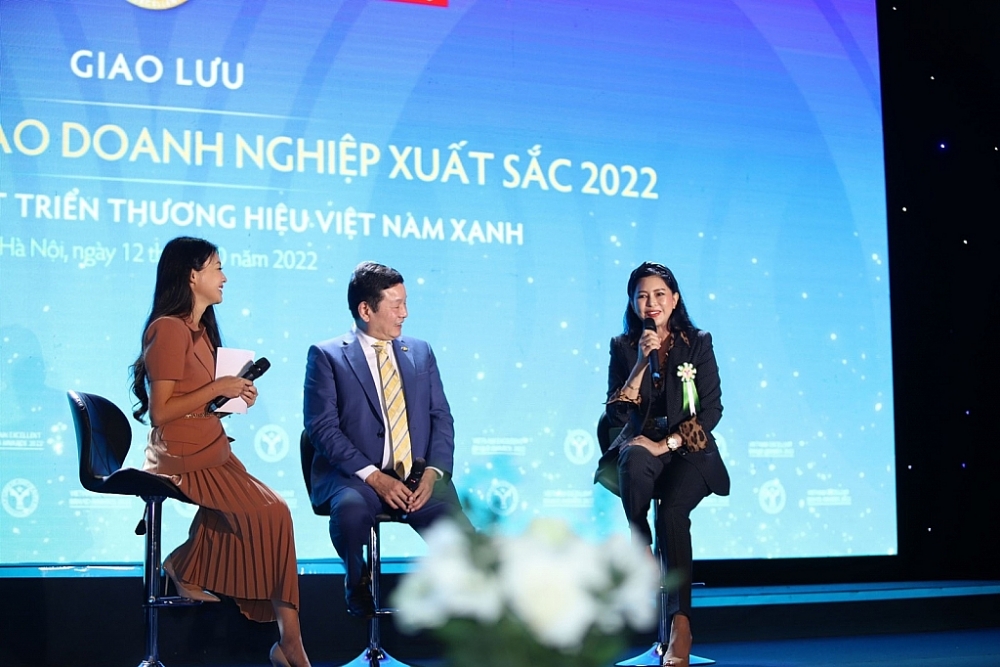 Bà Lê Hồng Thủy Tiên chia sẻ tại Talkshow “Khát vọng kiến tạo và phát triển thương hiệu xanh Việt Nam” ngày 12/10 vừa qua 