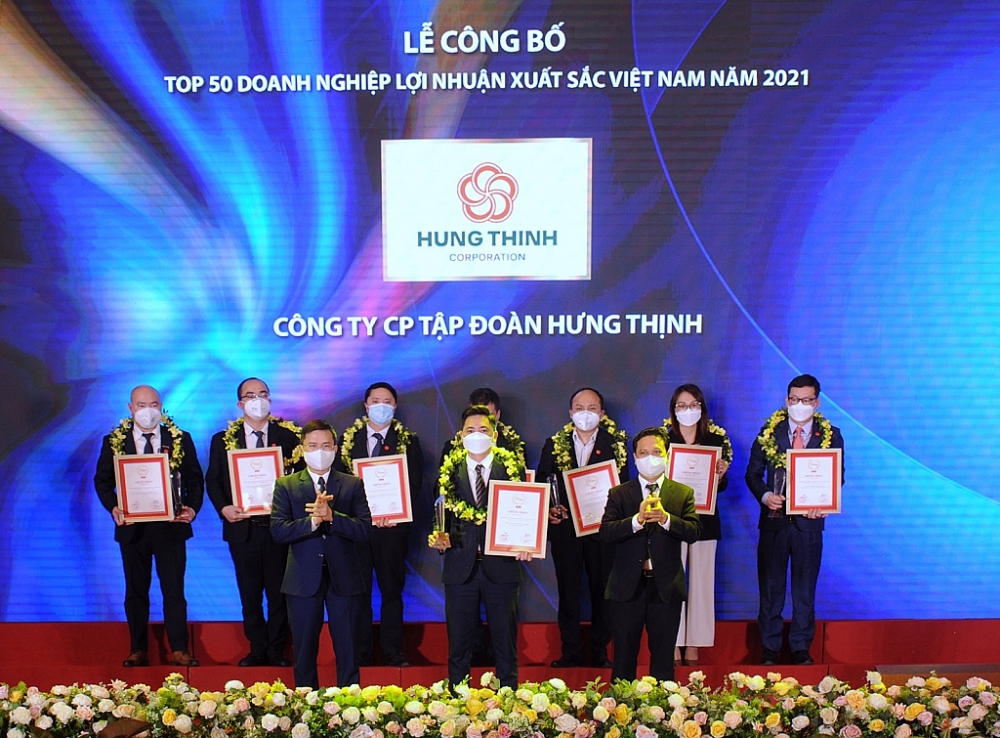 Tập đoàn Hưng Thịnh vào Top 50 Doanh nghiệp lợi nhuận xuất sắc Việt Nam năm 2021