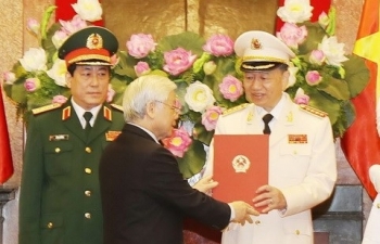 Hai đồng chí Tô Lâm và Lương Cường được phong hàm Đại tướng