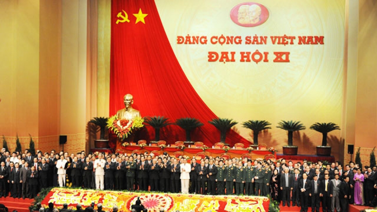 Đại hội đại biểu toàn quốc lần thứ XI của Đảng diễn ra từ ngày 12 đến ngày 19/1/2011 (Ảnh: Báo Nhân dân điện tử)