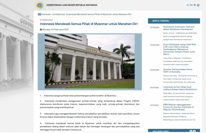 Phản ứng của Indonesia và Philippines về chính biến ở Myanmar