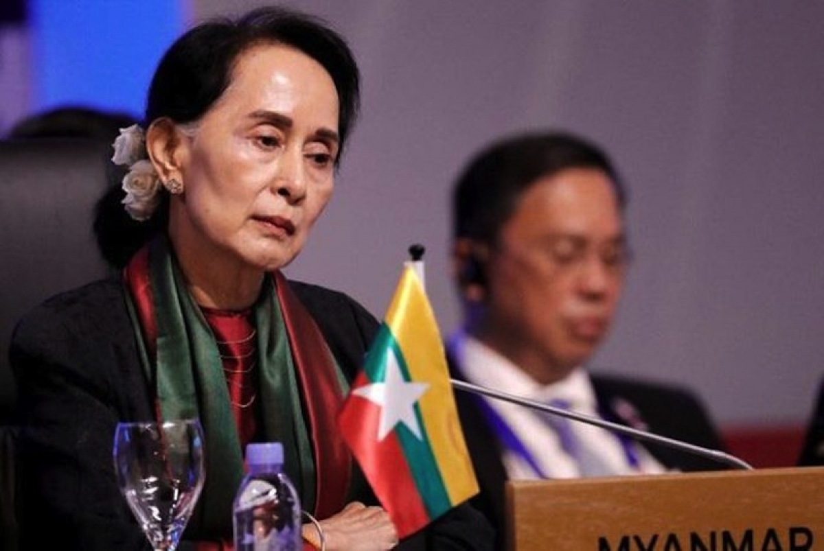 Cố vấn Nhà nước Aung San Suu Kyi. Ảnh: Reuters.