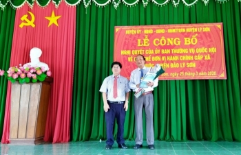 Huyện Lý Sơn, tỉnh Quảng Ngãi không còn đơn vị hành chính cấp xã