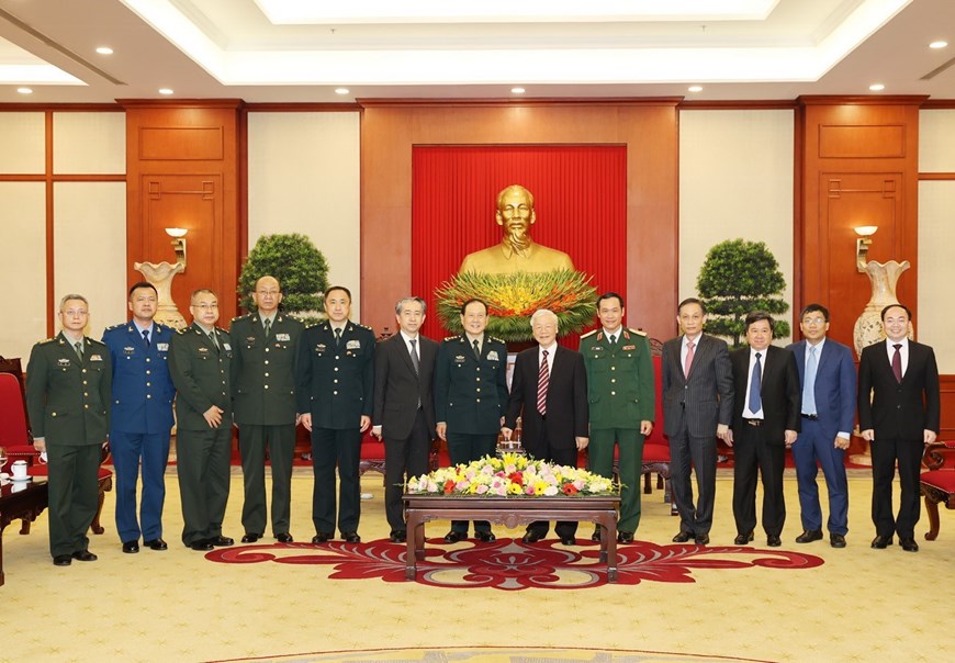 Tổng Bí thư tiếp Bộ trưởng Bộ Quốc phòng Trung Quốc