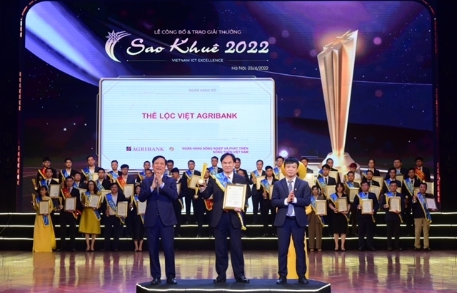 Thẻ Agribank Lộc Việt giành giải thưởng Sao Khuê 2022