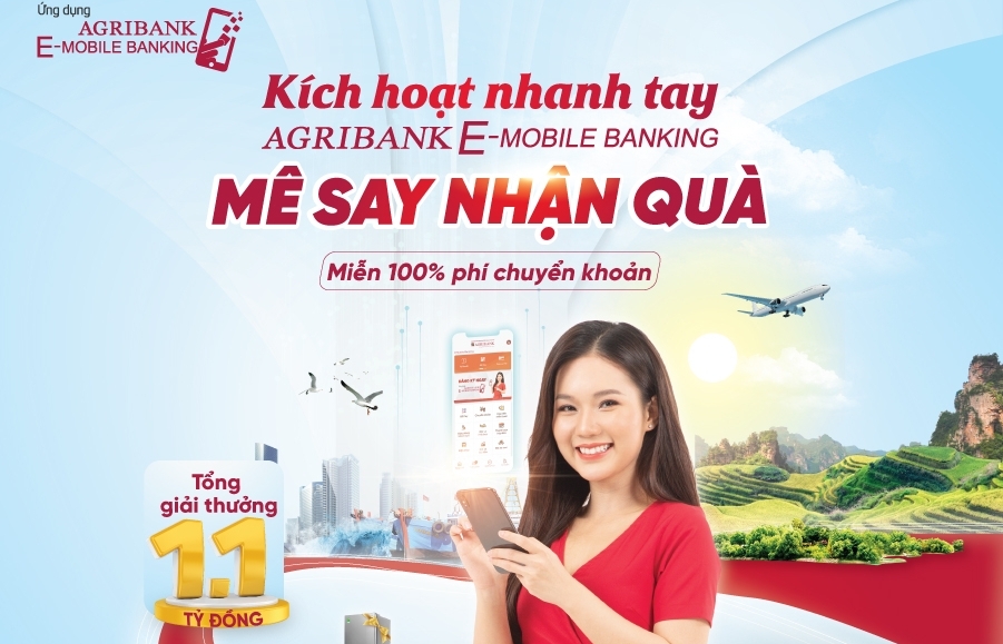 “Siêu ưu đãi” tháng 6 khi sử dụng ứng dụng Agribank E-Mobile Banking