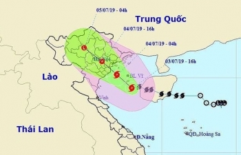 Bão số 2 đã đổ bộ vào Hải Phòng-Nam Định với gió giật cấp 11