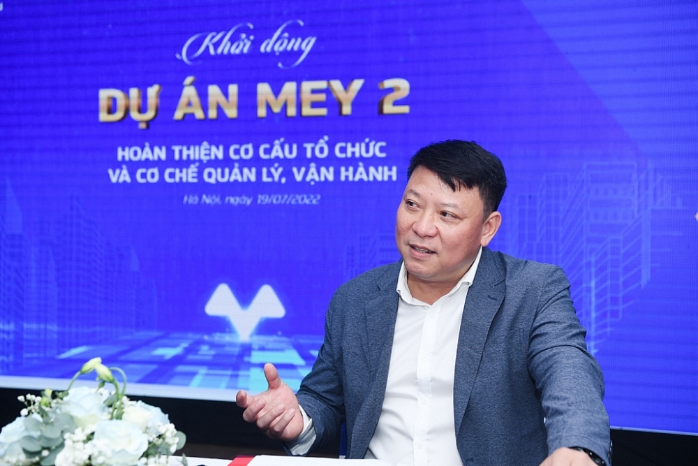 Ông Hoàng Việt Cường - Giám đốc Dịch vụ tư vấn Doanh nghiệp PwC Việt Nam,  Lãnh đạo Dự án chia sẻ tại sự kiện.