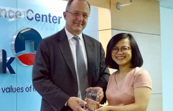 VietinBank nhận giải thưởng Ngân hàng xử lý giao dịch Thanh toán Quốc tế xuất sắc