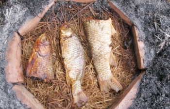 Cá nướng úp chậu - món ngon đặc sản Nam Định