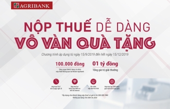 Nộp thuế qua Agribank được tặng ngay 100.000 đ