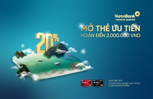 Quà tặng dành riêng cho khách hàng ưu tiên sử dụng thẻ Premium banking của VietinBank