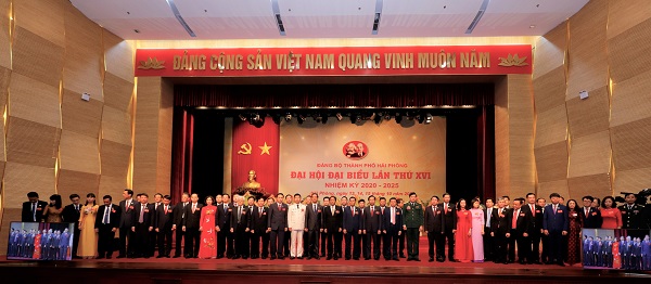 Ban Chấp hành Đảng bộ thành phố Hải Phòng khóa XVI ra mắt với 53 nhân sự