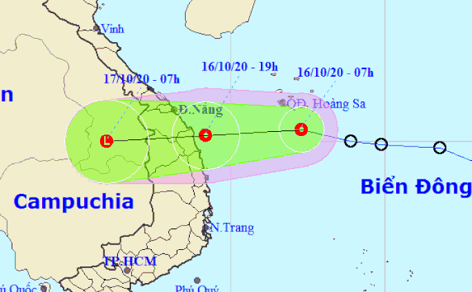 Áp thấp nhiệt đới hướng vào Đà Nẵng - Bình Định - Ảnh 1.