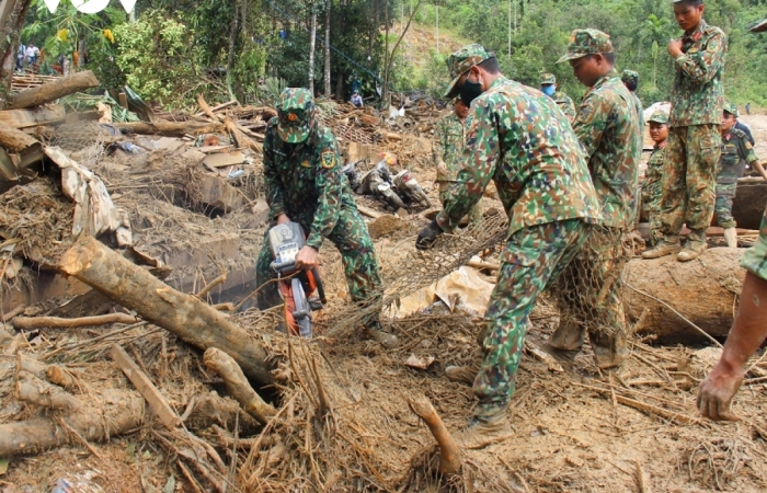 Phát hiện 1 địa điểm có thể là nơi vùi lấp 14 người mất tích ở Trà Leng