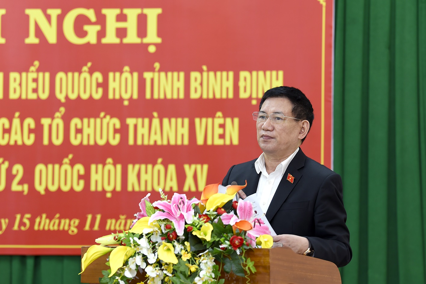 Bộ trưởng Hồ Đức Phớc tiếp xúc cử tri tại tỉnh Bình Định