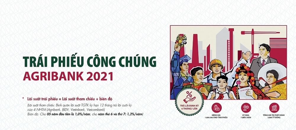 Agribank phát hành 2.000 tỷ đồng trái phiếu ra công chúng năm 2021