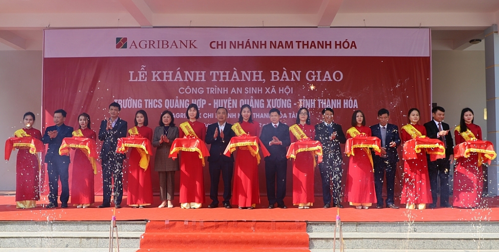 Agribank tài trợ 100% kinh phí xây dựng trường THCS tại Thanh Hóa