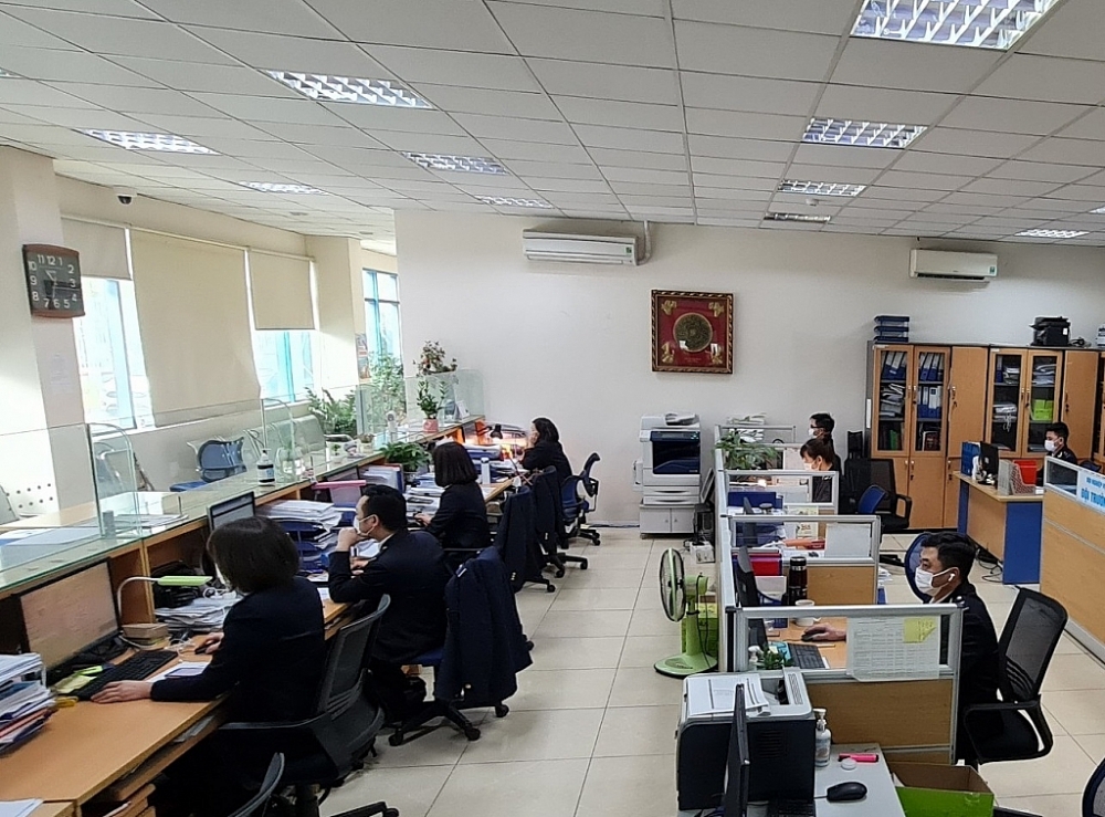 Hình ảnh hoạt động nghiệp vụ tại  Chi cục Hải quan quản lý các khu công nghiệp Yên Phong vào sáy 23/2/2022.