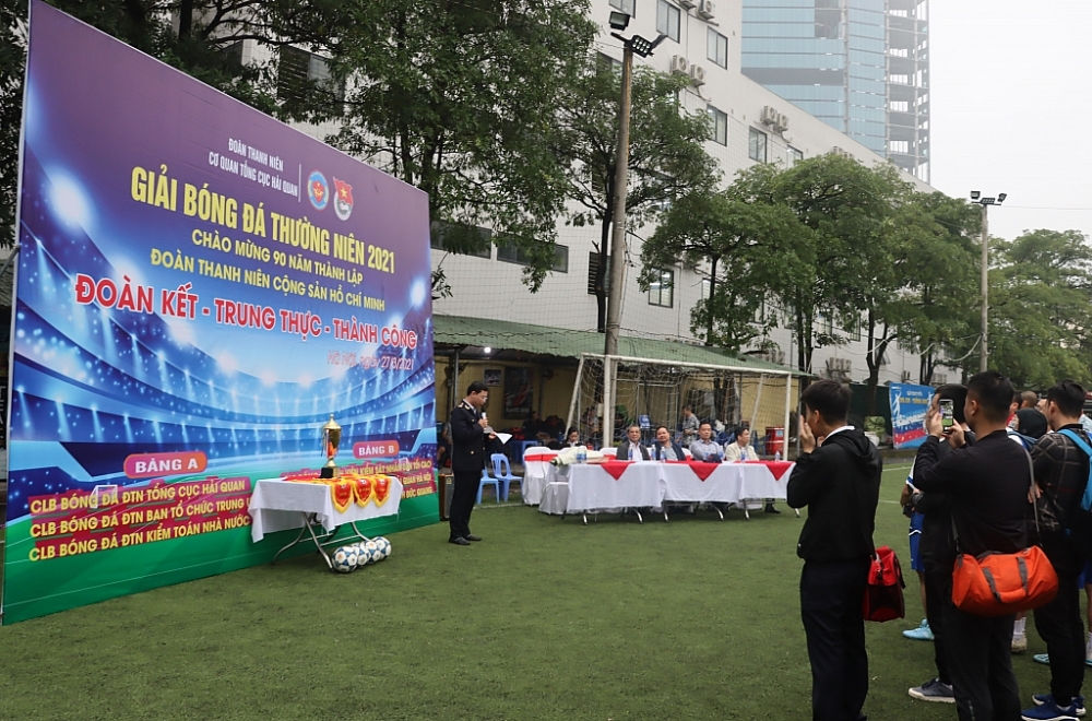 Thanh niên Tổng cục Hải quan tổ chức Giải bóng đá thường niên 2021 Thanh niên Tổng cục Hải quan tổ chức Giải bóng đá thường niên 2021