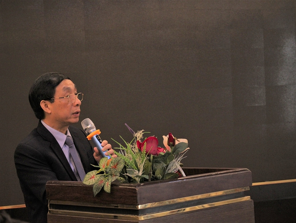 Phó Tổng cục trưởng Tổng cục Hải quan Hoàng Việt Cường phát biểu khai mạc hội thảo. Ảnh: Q.H